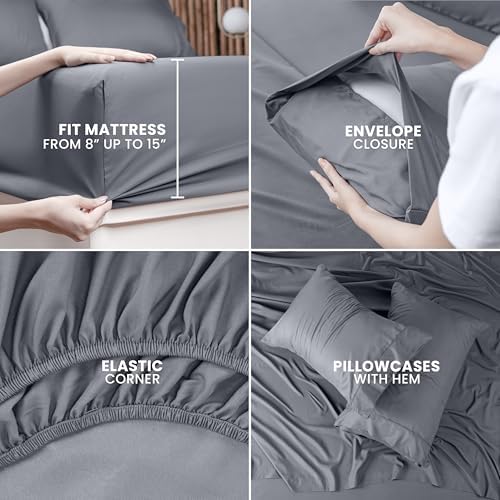 Utopia Bedding Queen Sheet Set - 4 Piece