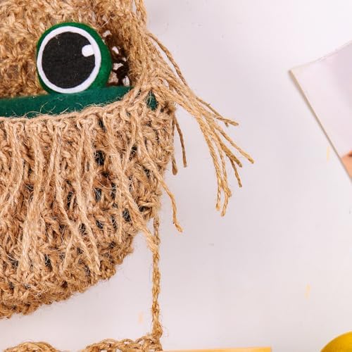 3 Tier Jute Hanging Fruit Basket for Kitchen