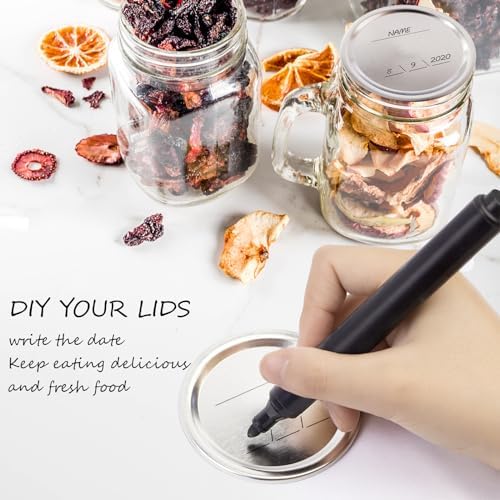 100 PCS Wide Mouth Mason Jar Canning Lids with Leak Proof Seal