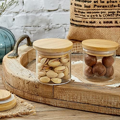 Sawysine Reusable Bamboo Yogurt Jar Lids Set 4 Pack