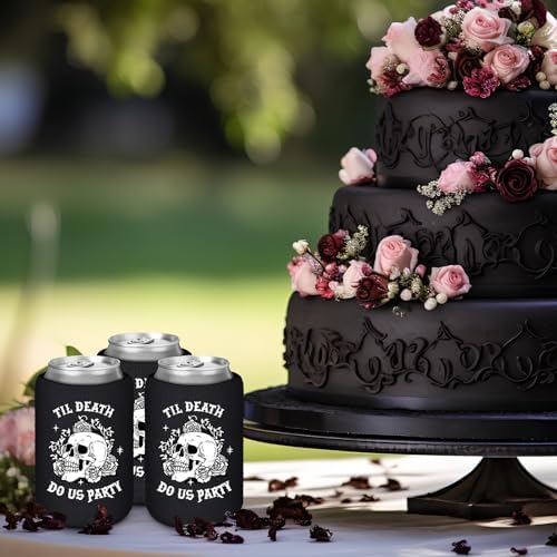 50 Pcs Gothic Halloween Beverage Sleeves for Bachelorette Parties