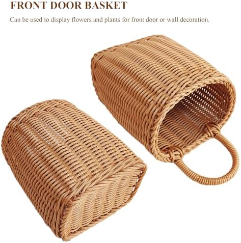 Sturdy Woven Wall Basket for Flowers and Kitchenware