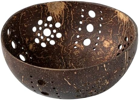 Restaurantware Coco Casa Coconut Shell Candle Holders 10 Reusable Tealight Holders