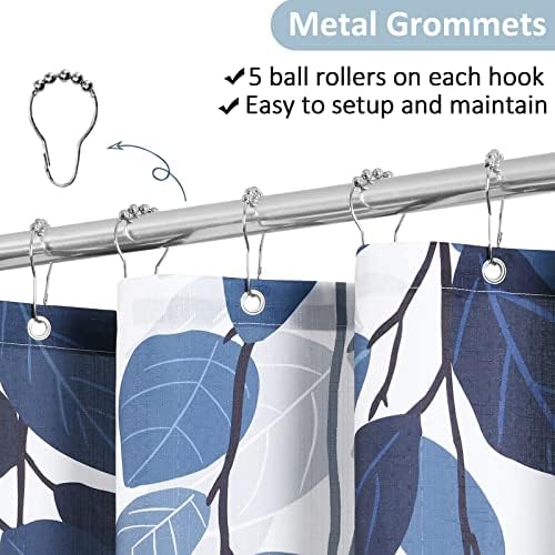 BOODII Blue Eucalyptus Shower Curtain 72x72