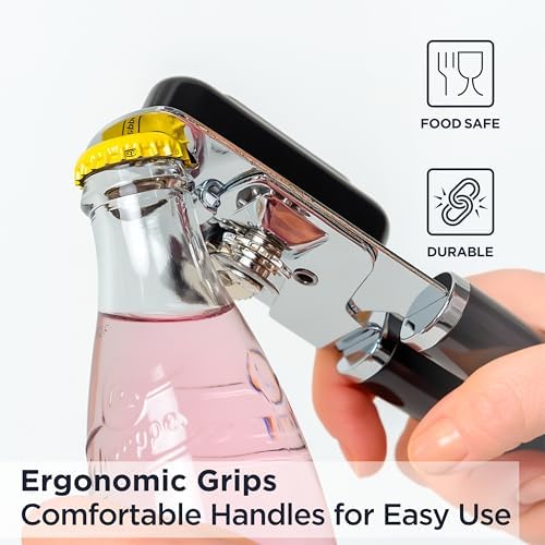 Deiss PRO Hand Held Can Opener Smooth Edge Heavy Duty Ergonomic Handle