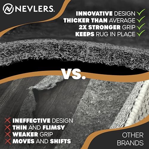 Nevlers 4x6 Felt TPO Non Slip Rug Pad