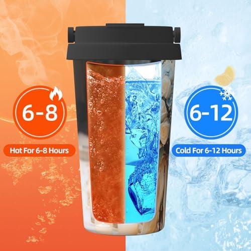 18oz Insulated Coffee Mug with Flip Lid