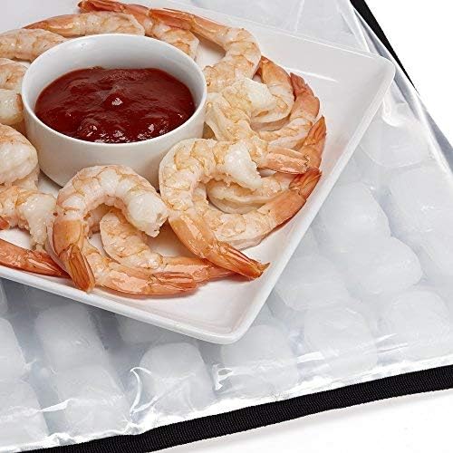 FlexiFreeze Party Mat Chiller - Food Cooling Black 19 x 15 Inches