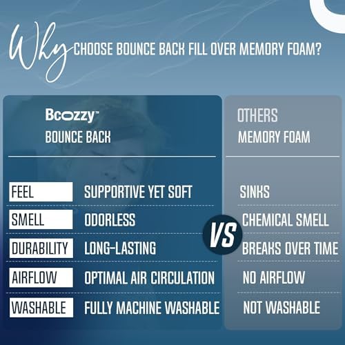 BCOZZY Travel Neck Pillow for Airplane