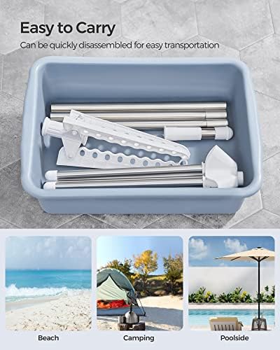 SONGMICS Folding Laundry Drying Rack with 3 Rotatable Arms