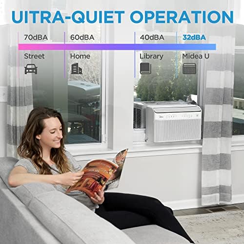 Midea MAW08V1QWT U-Shaped Window Air Conditioner