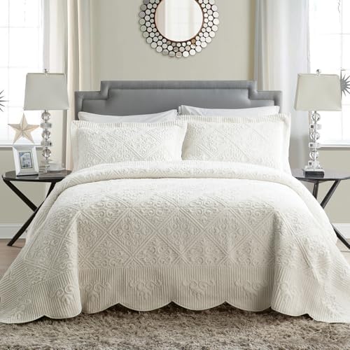 VCNY Home Quilt Set 3-Piece Plush King Size