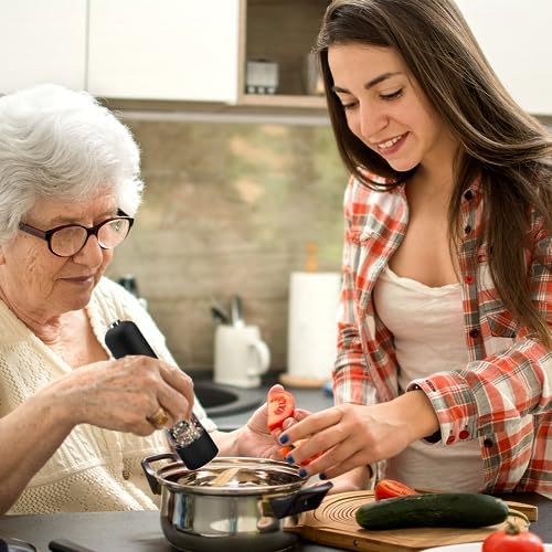 Electric Salt and Pepper Grinder - One-Handed Battery Operated Kitchen Spice Tool