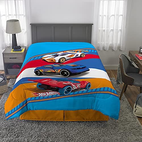 Franco Kids Bedding Super Soft Microfiber Reversible Comforter Hot Wheels