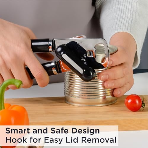 Deiss PRO Hand Held Can Opener Smooth Edge Heavy Duty Ergonomic Handle