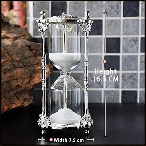Antique Floral Design Hourglass Timer - 15 Minutes Gold