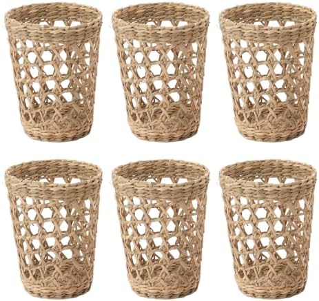 6Pcs Handwoven Vase Sleeves for Home and Garden Decoration