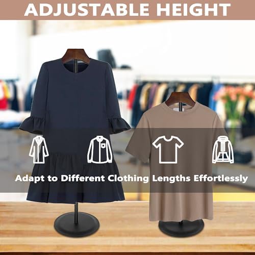 2 Pack Adjustable Shirt Display Stand Black