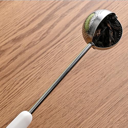 2 Pack Stainless Steel Mesh Tea Ball Infuser Black and White
