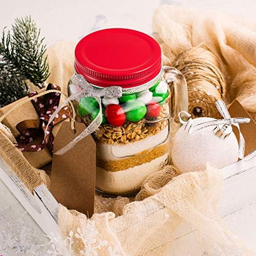 Chuangdi 30 Pack Mason Jar Lids Leak Proof Secure Storage Caps Red