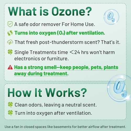 Ozone Generator 45000mgh for 2500 sq ft