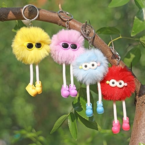24pcs Kids Keychains Plush Toys for Birthday School Party