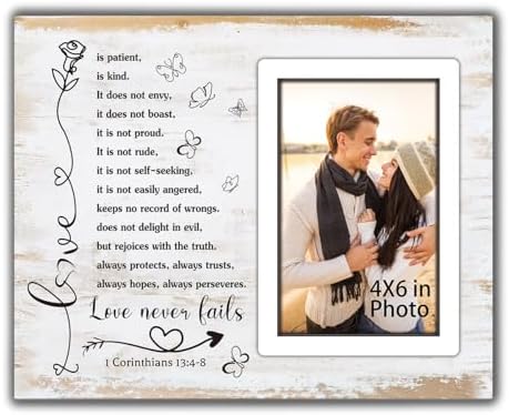 Romantic Couple Picture Frame Wall Tabletop Decor