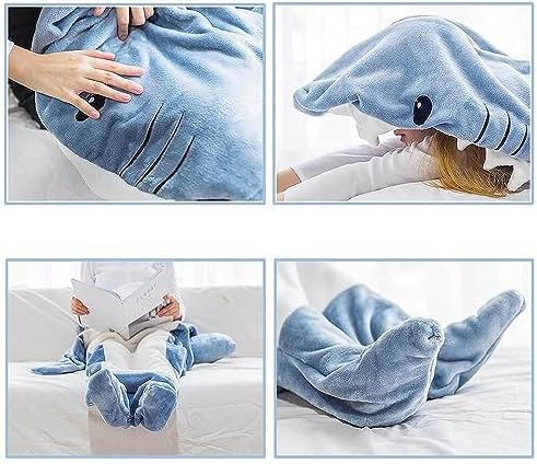 Shark Blanket Hoodie Onesie for Adults Kids