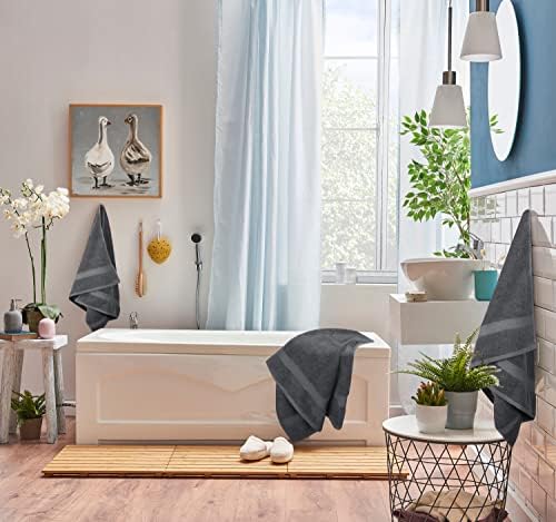 Utopia Towels 8 Piece Premium Set Grey