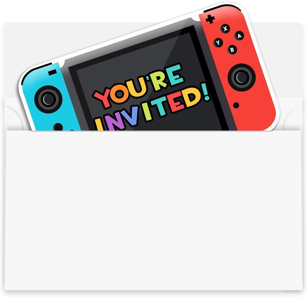 Yangmics Direct Video Game Party Invitations