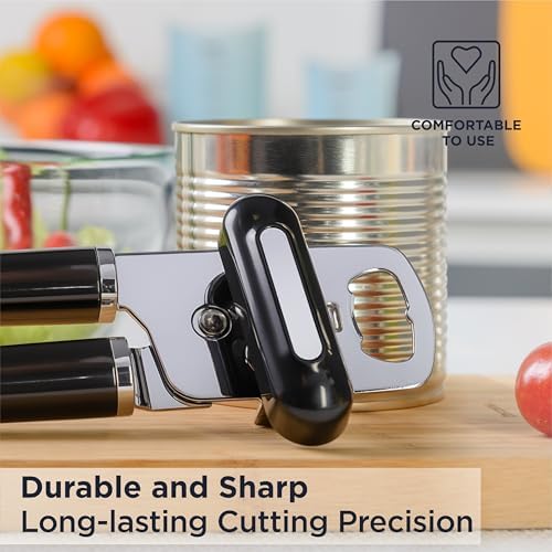 Deiss PRO Hand Held Can Opener Smooth Edge Heavy Duty Ergonomic Handle