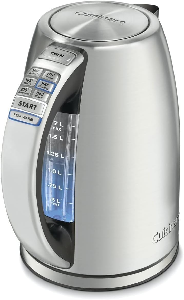 Cuisinart 17-Liter Electric Kettle with 6 Temperatures and Deluxe Can Opener