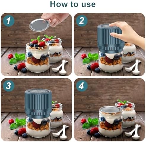 UNERVER M12 One-Button Auto Stop Vacuum Sealer for Mason Jars