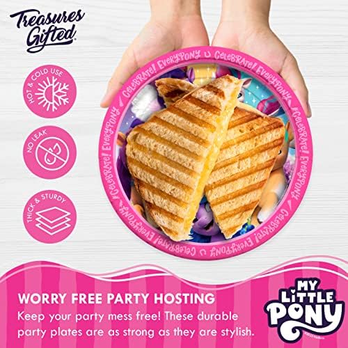 My Little Pony 16 Count 9in Party Plates - Officially Licensed