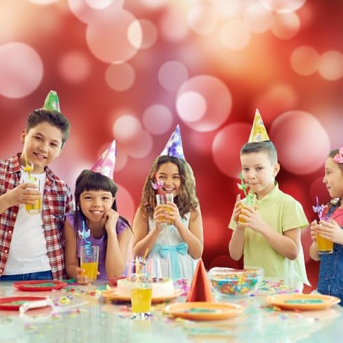 Glitter Princess Party Favors Reusable Straws with Crowns