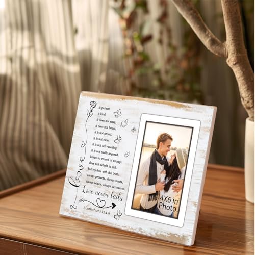 Romantic Couple Picture Frame Wall Tabletop Decor
