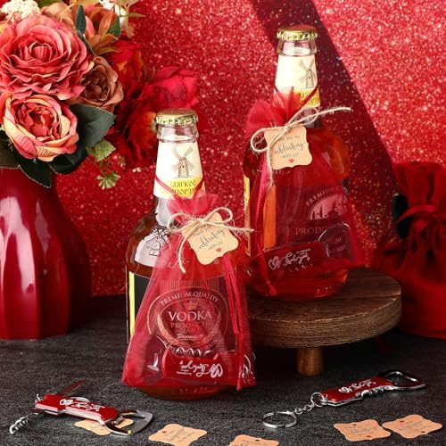 Vesici 24 Piece Wedding Favors with Bottle Openers and Keychains