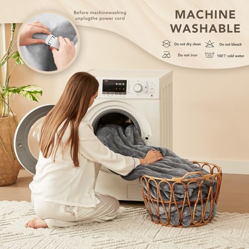 Homemate Heated Blanket Electric Throw 50x60 Inch