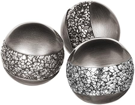 Creative Scents Schonwerk Silver Decorative Balls Set of 3