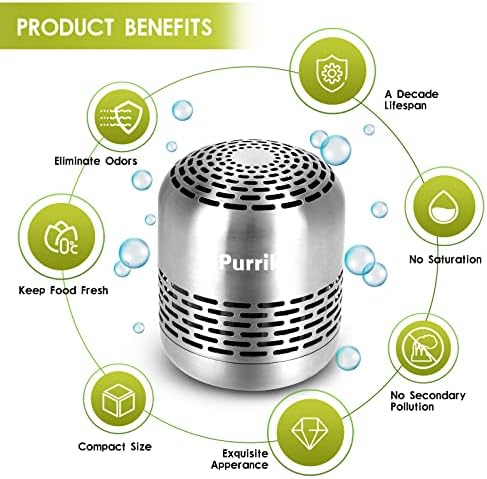 Purriko Bamboo Air Purifying Deodorizer for Fridge
