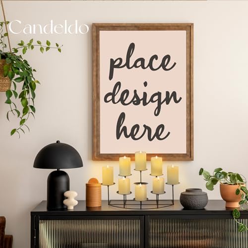 Candelardo Black Metal Candelabra Holder