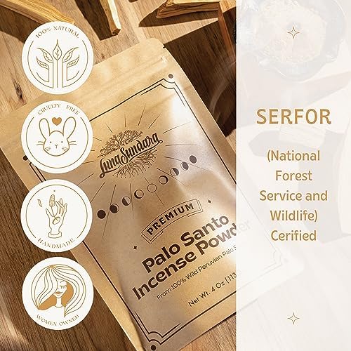 Luna Sundara Palo Santo Incense Powder 4oz
