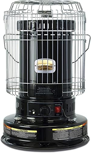 23800 BTU Convection Kerosene Heater for Indoor Use Portable Black