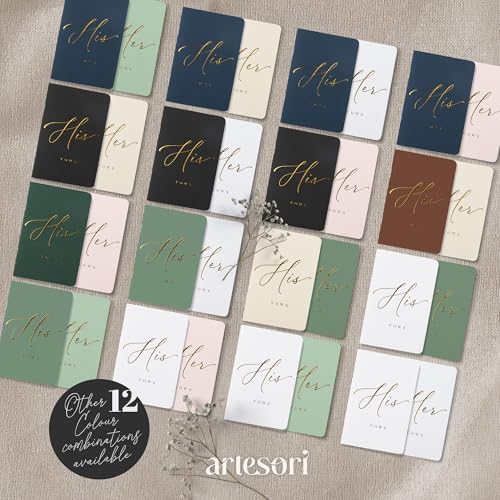 ARTESORI Premium Wedding Vow Book for Her Him