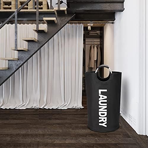 DOKEHOM 90L Large Laundry Basket with Collapsible Handle