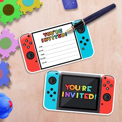 Yangmics Direct Video Game Party Invitations