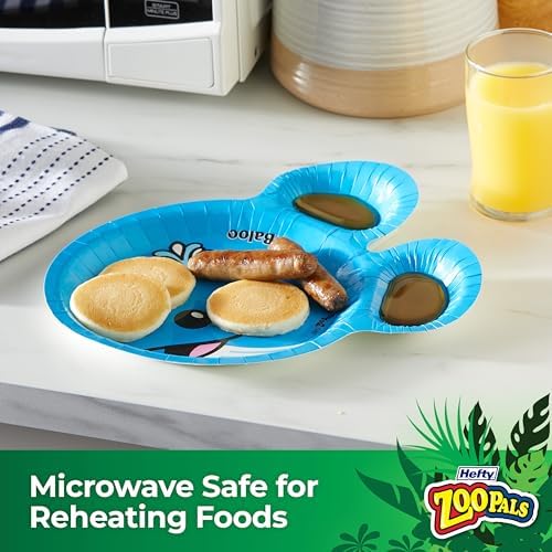 Hefty Zoo Pals Party Paper Plates 20 Count