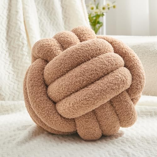 Petrella Knot Pillow Ball Round Throw Pillow Home Decor Cushion