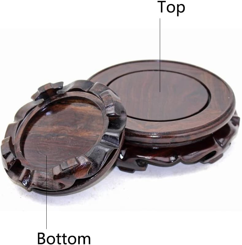 Oriental Style Black Catalpa Display Stand Base