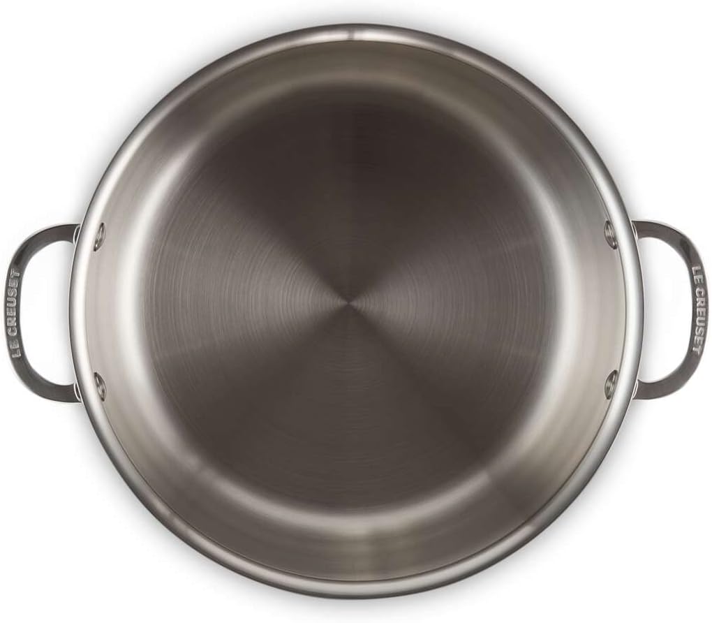 Le Creuset 7 Qt Stockpot Medium Tri-Ply Stainless Steel